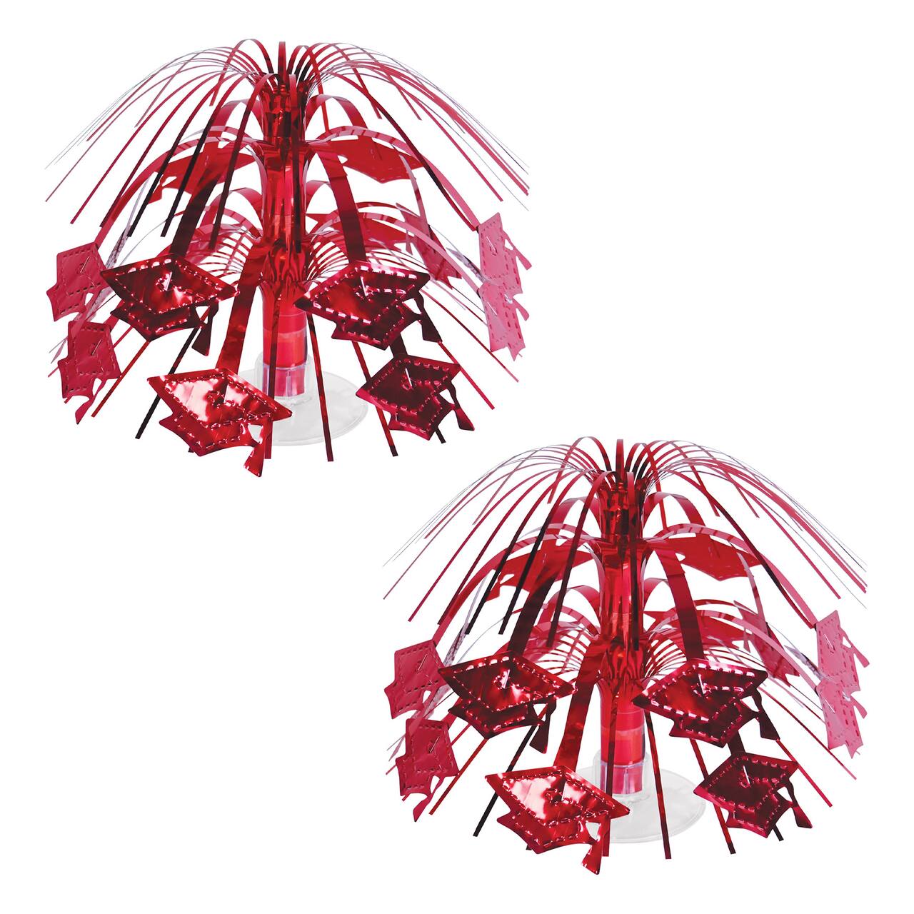 Beistle 7.5" Grad Cap Mini Cascade Centerpieces, 2ct.